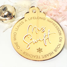 Load image into Gallery viewer, Teacher Gifts Australia 2021, Personalised Christmas Bauble, Custom Name Gifts, Personalised Christmas Decoration, Custom Name Christmas Bauble, Christmas Ornament, Custom Name Christmas Decoration, Australia
