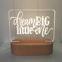 Load image into Gallery viewer, Mini Kids Night Light - Dream Big Little One
