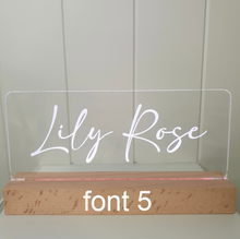 Load image into Gallery viewer, Large Personalised Kids Night Light - 2 names
