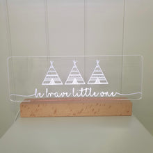 Load image into Gallery viewer, Large Kids Night Light - Three Teepees

