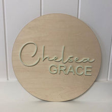 Load image into Gallery viewer, Personalised Ply Name Plaque - Script
