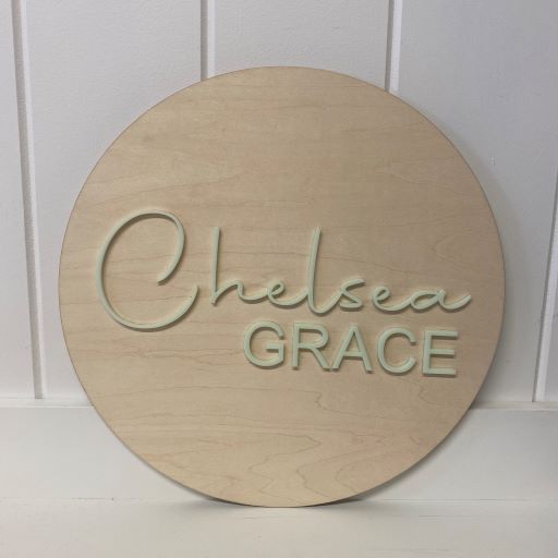 Personalised Ply Name Plaque - Script